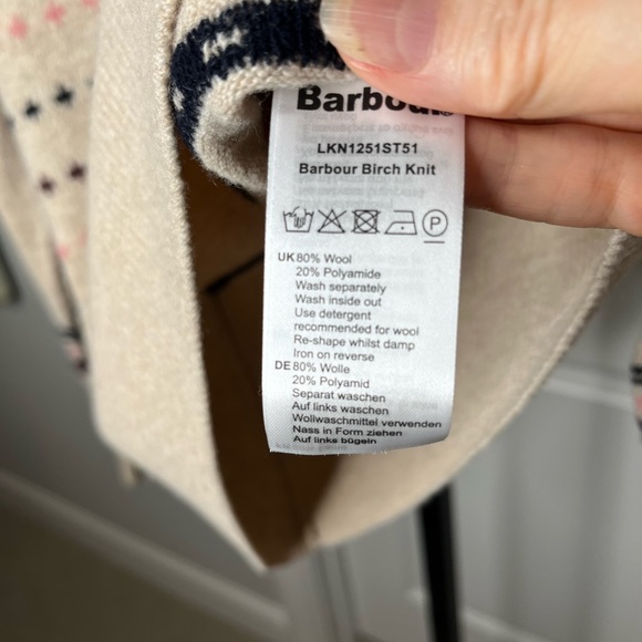 Barbour Birch Knit Sweater, 6, Oatmeal, NWT - Picture 12 of 13
